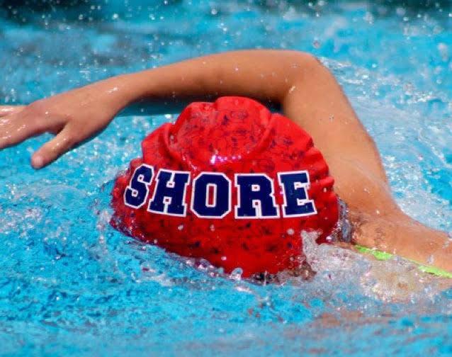 SHORE swim cap