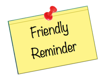 REMINDER!